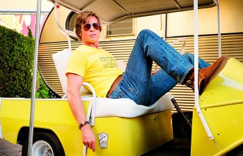 Brad Pitt es uno de los protagonistas de la nueva película de Quentin Tarantino que se verá este año. FOTO cortesía sony pictures