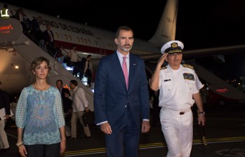 El Rey Felipe VI de España fue uno de los primeros en arribar a Cartagena para la Cumbre Iberoamericana de jefes de Estado. FOTO Cortesía Cancillería 