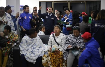 Las acciones conjuntas de Cancillería y la Fuerza Aérea Colombiana han permitido la oportuna repatriación de cientos de connacionales afectados por los huracanes. FOTO COLPRENSA