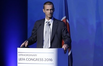 Ceferin se convirtió este miércoles en el séptimo presidente de la Uefa. FOTO AP