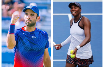 Juan Sebastián Cabal y Venus Williams jugarán juntos en el Abierto de Australia. FOTOS AFP Y FEDECOLTENIS