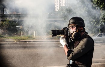 En 2020 van 21 agresiones a la libertad de prensa en medio de manifestaciones. FOTO: AFP