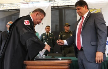 César Suárez se posesionó el pasado 1 de enero como alcalde de Bello. Sucedió en el cargo a Carlos Alirio Muñoz, con la promesa de dar continuidad a sus políticas. FOTO Donaldo Zuluaga