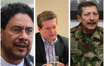 Iván Cepeda, Alirio Uribe y Nicacio Martínez. FOTOS COLPRENSA