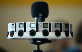 El sistema de GoPro integra 16 cámaras de acción en una montura panóptica. FOTO cortesía