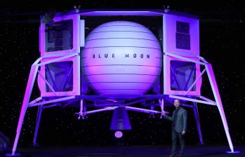 Blue Moon, módulo de aterrizaje flexible. Su capacidad para proporcionar aterrizajes precisos y suaves permitiría una presencia humana sostenida en la Luna. FOTO saul loeb (aFP)