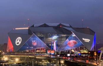 El Mercedes-Benz Stadium fue construido con concreto de la empresa antioqueña Cementos Argos. FOTO REUTERS