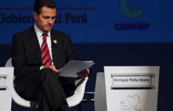 El expresidente de México, Enrique Peña Nieto, está salpicado en cuatro escándalos de corrupción. Uno de estos involucra a Pemex. FOTO Getty