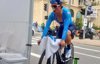 Carlos Betancur tuvo un buen inicio en su quinto Giro. Cortesía Movistar