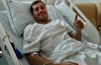 Iker Casillas está fuera de peligro gracias a la pronta cirugía. FOTO tomada de @ikercasillas