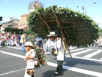 Jaime Pérez - Las silletas pueden tener hasta 5 mil flores, con un peso de 90 kilos.