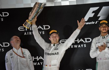 Nico Rosberg se retira del automovilismo tras coronarse campeón del mundo de la Fórmula 1. FOTO AFP