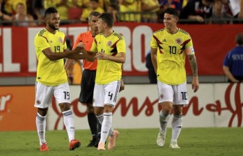 Colombia suma 1.575 puntos en el escalafón de la Fifa, 158 menos que Bélgica, líder de la clasificación. FOTO AFP