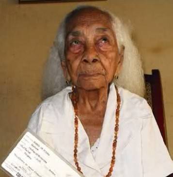 Ciariaca Zapata murió en Valledupar a los 116 años. FOTO COLPRENSA