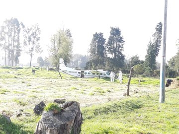 Cayó una avioneta en Guaymaral, al norte de Bogotá