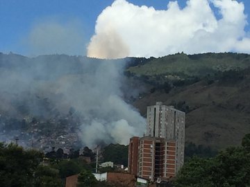De acuerdo con el Dagrd, los incendios han afectado a más de 60 hectáreas de bosques este año en la ciudad. FOTO CORTESÍA