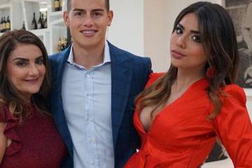 Así recibió James Rodríguez el año nuevo con su familia