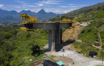 Avances de las Obras 4G Pacífico 1, en el Suroeste de Antioquia. FOTO: Archivo Manuel Saldarriaga Quintero. 