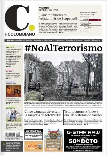 Manipulan portada de EL COLOMBIANO con falsa noticia de Santa Bárbara