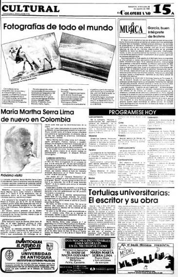 Publicación de EL COLOMBIANO del 6 de febrero de 1988