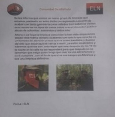 La imagen es de un falso panfleto. FOTO CORTESÍA