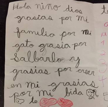 María ArbeláezCarta de mi hija Antonia.