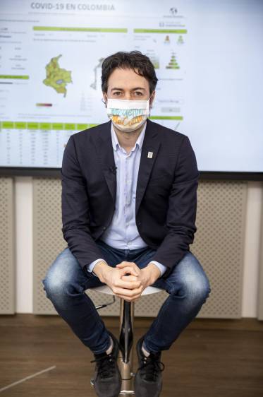 Quintero explica cómo Medellín ha llegado a registrar más de 600 casos, pero solo 4 muertes por covid-19 (10 en toda Antioquia). FOTO Camilo Suárez