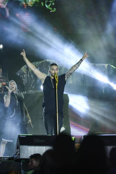 Maluma prendió la noche. Foto Cámara Lúcida.