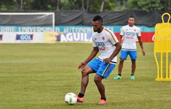 El delantero de Atlético Nacional, Miguel Ángel Borja, y otros seis compañeros, hacen parte de la convocatoria. FOTO Cortesía Federación Colombiana de Fútbol