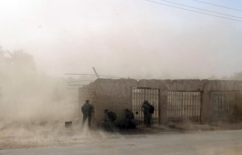 Base militar estadounidense de Salman Pak, en Bagdad, Irak, una de las que tendrá recorte de tropas. FOTO AFP