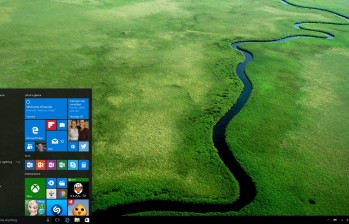 Así luce el nuevo botón de inicio de Windows 10. Para reservar la actualización ingrese a www.microsoft.com y diríjase a la pestaña de Windows 10 donde están los pasos a seguir. FOTO cortesía
