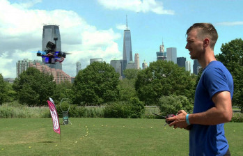 Nueva York, una pista para carreras de drones