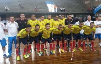 Luis Ñañez, Angellot Caro, Jhonathan Toro, Yulián Díaz y Yeisson Fonnegra conformaron la titular tricolor. FOTO Cortesía.