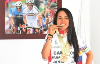 Camila Valbuena es una de las pedalistas favoritas para ganar la Vuelta del Futuro. FOTO CORTESÍA