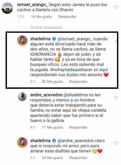 Shannon de Lima aclaró rumores sobre supuesta infidelidad de James