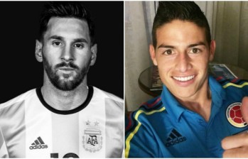¿Messi o James?, cada jugador tuvo sus cifras en la Copa América Centenario. FOTOS Instagram