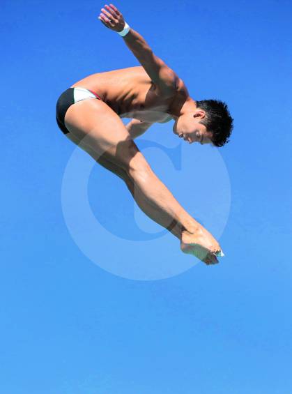 Sebastián no solo es el actual campeón nacional sino también centroamericano de trampolín 3 metros. FOTO Manuel Saldarriaga