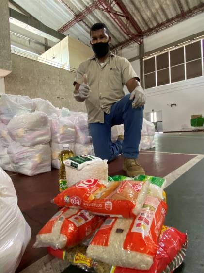 Aspecto de los mercados comprados por Cerrejón a proveedores locales en La Guajira. Foto cortesía Cerrejón