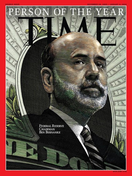 Ben Bernanke. En el año 2009, en plena crisis económica mundial, el presidente de la Reserva Federal de los Estados Unidos fue la persona del año.