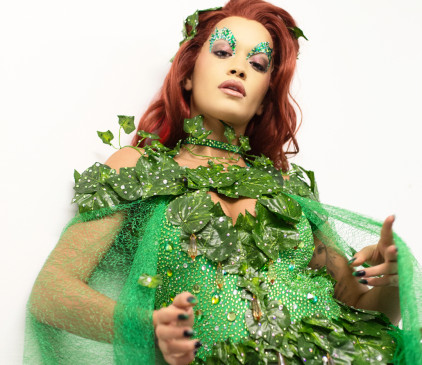 Poison Ivy o Hiedra Venenosa, fue el disfraz elegido por Rita Ora. FOTO Instagram.com/ritaora
