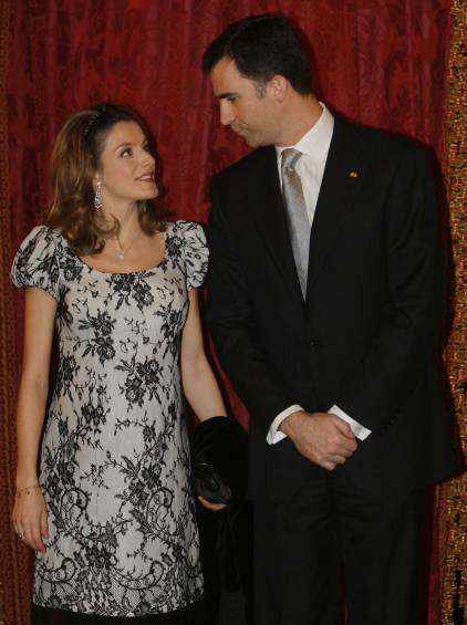 En una cena en Madrid y en embarazo de su segunda hija. FOTO AP. 