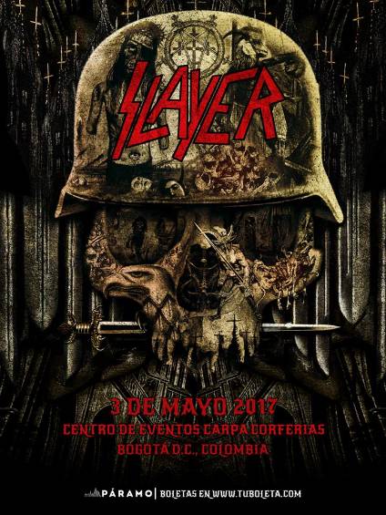 Slayer regresa a Colombia