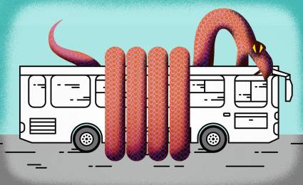 A bajar a las bandas del bus