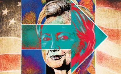 Hillary recorta distancia