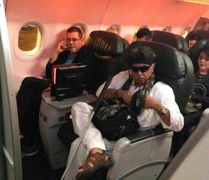 El guerrillero Jesús Santrich viajó el clase ejecutiva entre Bogotá y Barranquilla. FOTO: Cortesía