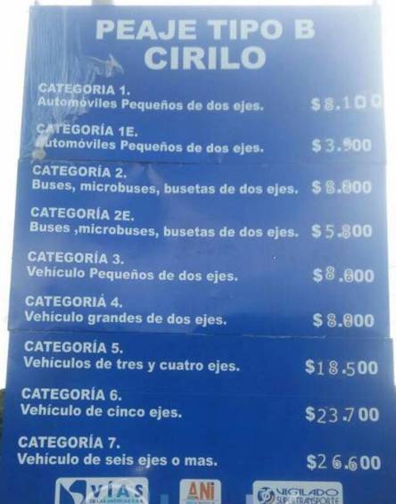 Peajes en Urabá. Foto tomada de Facebook - Noticias Urabá