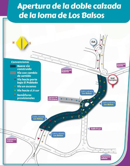 Se habilitan dos nuevas vías en las lomas de Los Balsos y Los Parra 