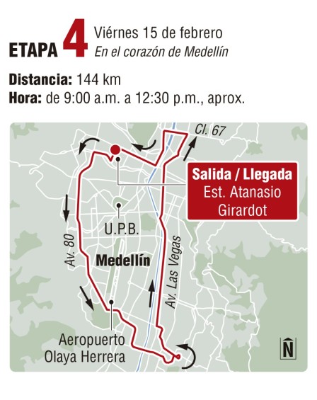 Atención: horarios y cierres viales por etapa 3 del Tour Colombia 2.1