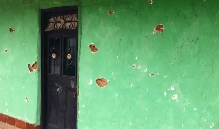 Así quedó la vivienda campesina. FOTO Captura de video