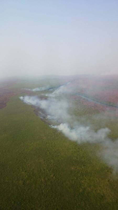 Así se ve el desolador panorama desde el aire. FOTO CORTESÍA BOMBEROS URABÁ